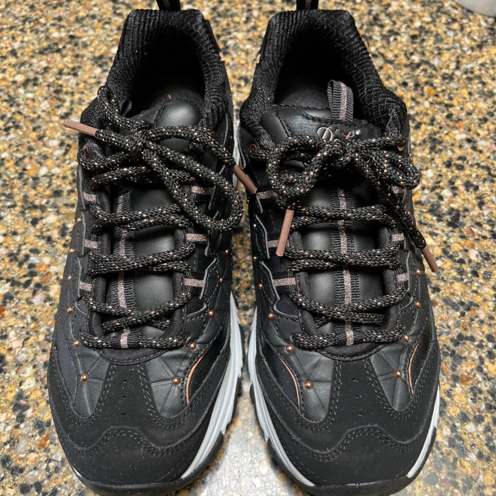 Black and Rose-gold Sneakers